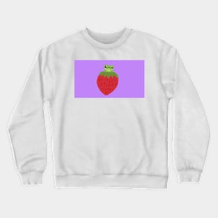 Frogonastrawberry Crewneck Sweatshirt